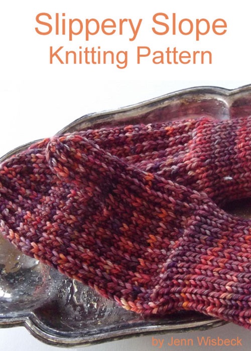Slippery Slope Mitten Knitting Pattern