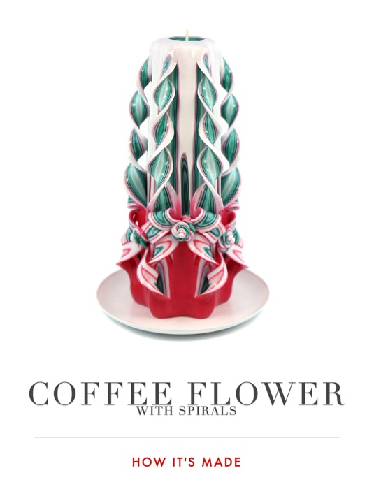 Coffee Flower with Spirals
