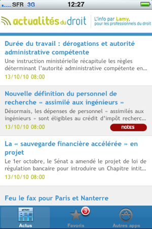 Actualités du droit(圖3)-速報App