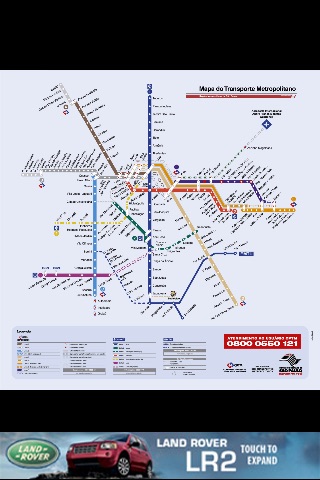 Sao Paulo Metro Map