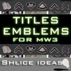 Titles And Emblems Of Modern Warfare 3 - UNOFFICIAL