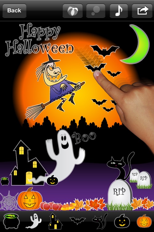 123 Sticker: Musical Sticker Book (With New Halloween Sticker Scene) screenshot-4