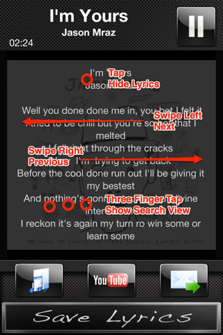 Save Lyrics (가사 저장 어플) screenshot 2