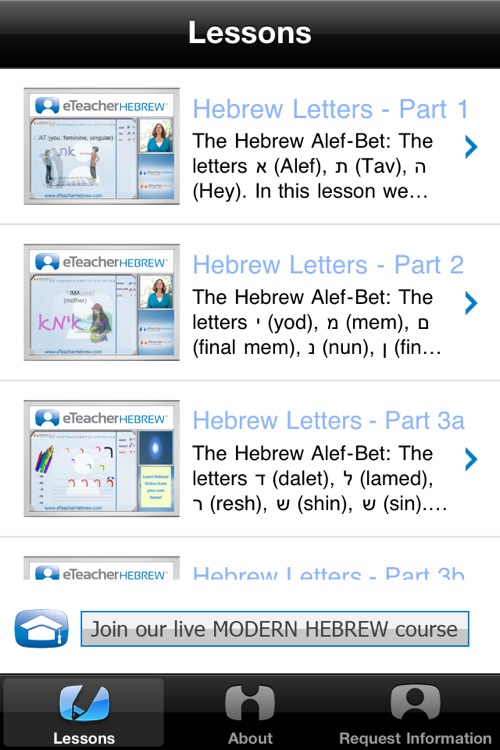 Hebrew Lessons – Free by eTeacher