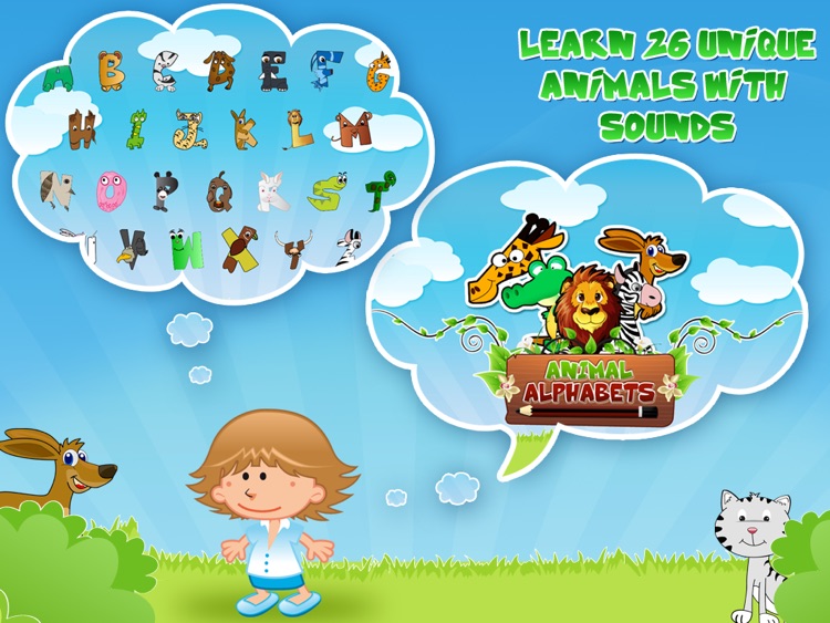 Animal  Alphabets HD: Learn , Write and Play screenshot-3