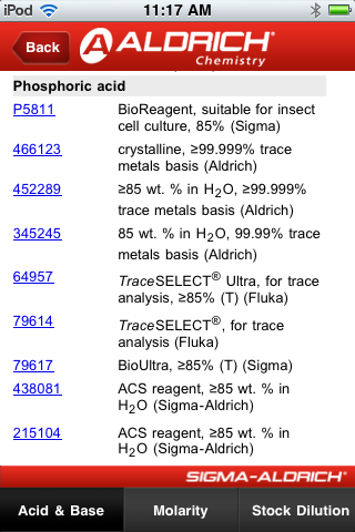 Molarity screenshot 3