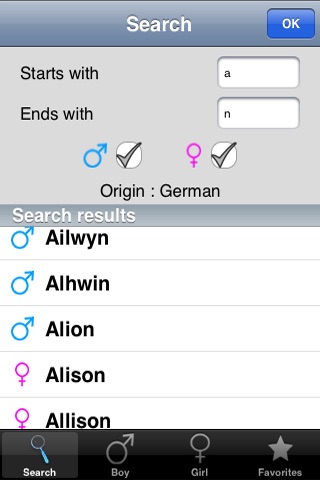 Baby Names ! screenshot 2