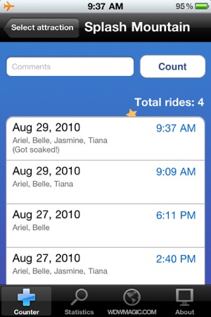 WDW Ride Counter - Walt Disney World Edition(圖3)-速報App