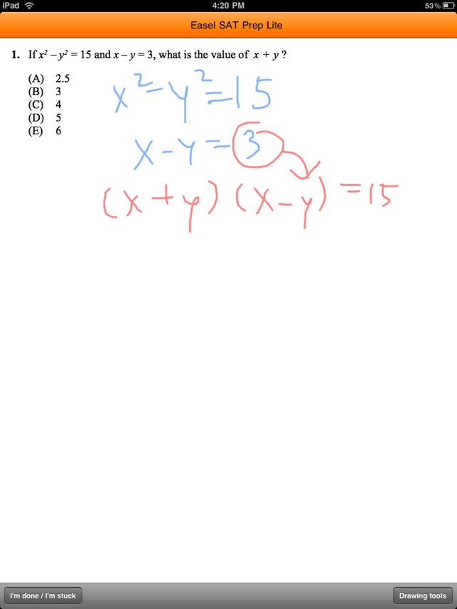 Easel SAT Prep Lite(圖3)-速報App