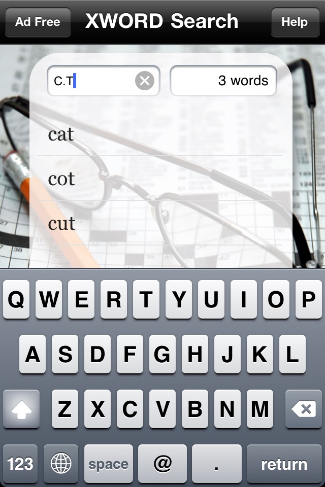 A CrossWORD Search Tool screenshot 2
