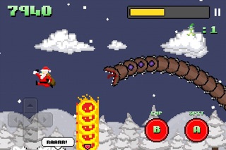 Screenshot from Super Mega Worm Vs Santa