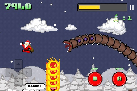 Super Mega Worm Vs Santa screenshot-4