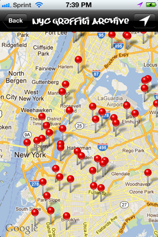 NYC Graffiti Map screenshot 2