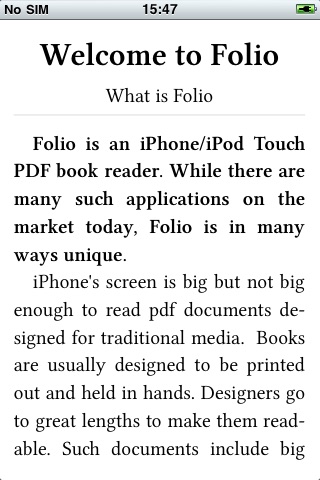 Folio for iPhone