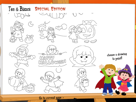 Teo & Bianca Halloween Coloring Book screenshot 4