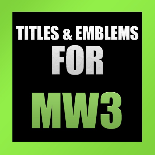 Titles & Emblems Tracker for MW3 icon