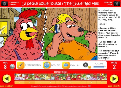 Ana Lomba – Anglais pour les enfants : La Poule Rousse (Histoire Bilingue Anglais-Français) screenshot 4
