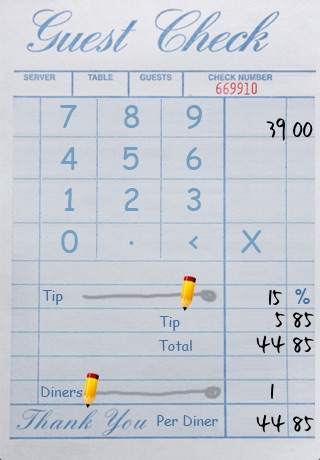 TapTapTip - Tip Calculator - Eat out, hassle-free