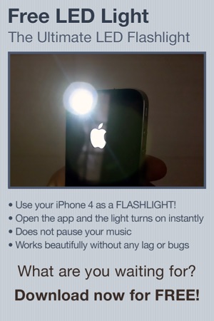 Free LED Light for iPhone 4