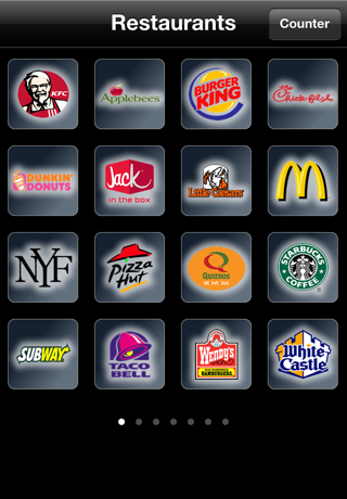 Fast Food Calories screenshot 1