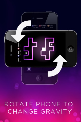 Neon Zone Free - a tilt and turn puzzle screenshot 3