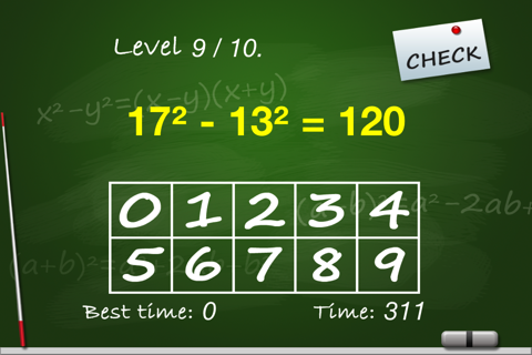 InnerCalc Math Algebra Game HD Lite screenshot 4