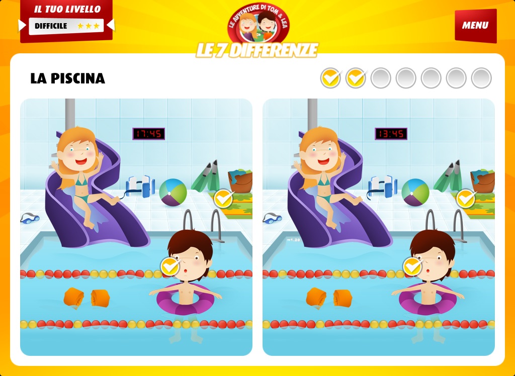 Tom & Lea's adventures: Spot the differences - Learn while playing this kids game screenshot 3