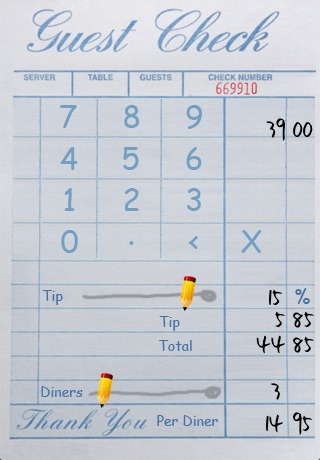 TapTapTip - Tip Calculator - Eat out, hassle-free