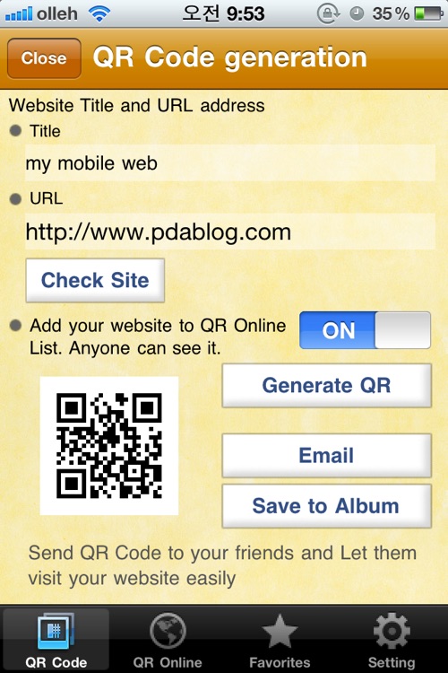 QR Code Generator/Scanner (QRS+)