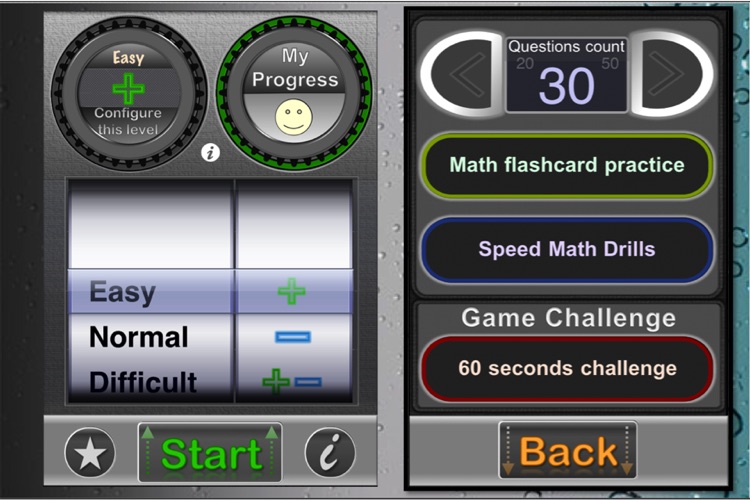 Math 3 in 1 (Drills, Flashcard, 60 sec Game)