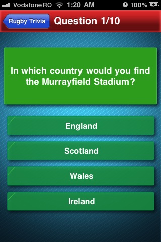 Rugby Trivia