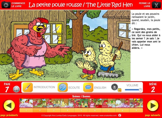 Ana Lomba’s French for Kids: The Red Hen (Bilingual French-E(圖2)-速報App