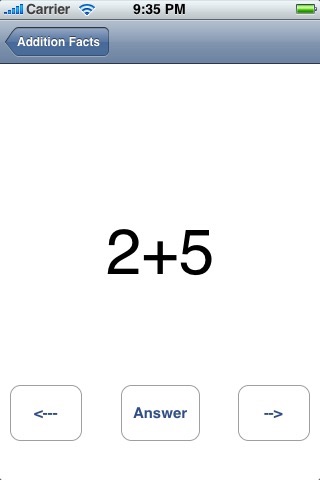 A+ Math Facts Addition Flash Cards screenshot 2