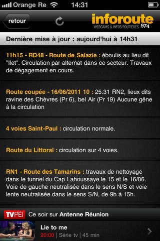 Inforoute La Réunion screenshot 4