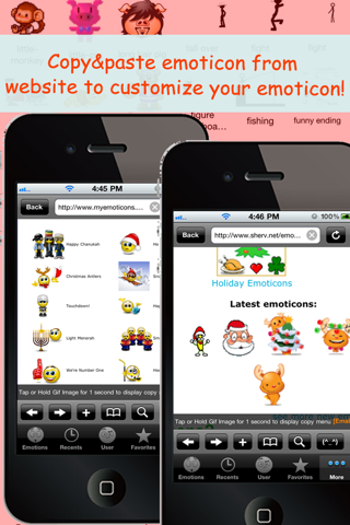 Animated Emotions™ for MMS Text Message, Email!... screenshot 2