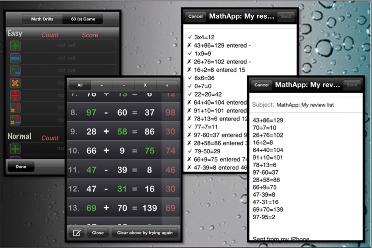 Math 3 in 1 (Drills, Flashcard, 60 sec Game) screenshot-3