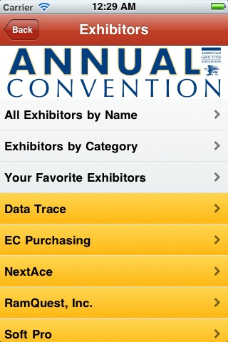 American Land Title Association 2010 Annual Convention screenshot 2