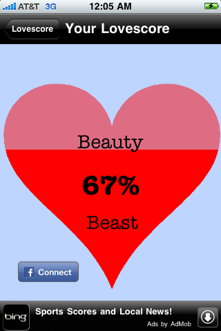 Lovescore with Bump screenshot 2