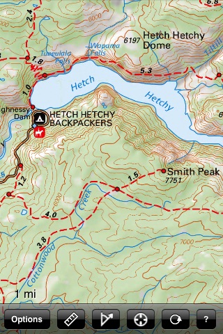 Yosemite National Park Recreation Map screenshot-3
