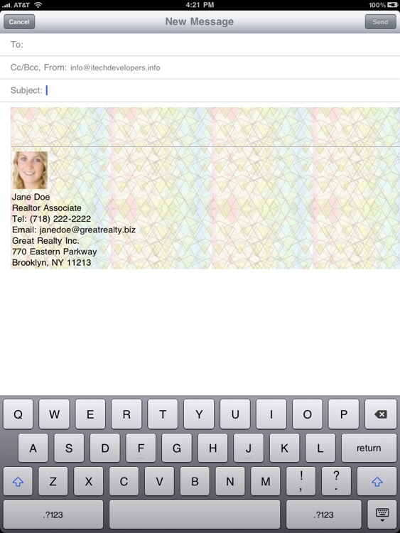 Cool Email Signatures HD Free "for iPad"