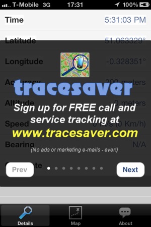 Tracesaver (iOS 3.x)