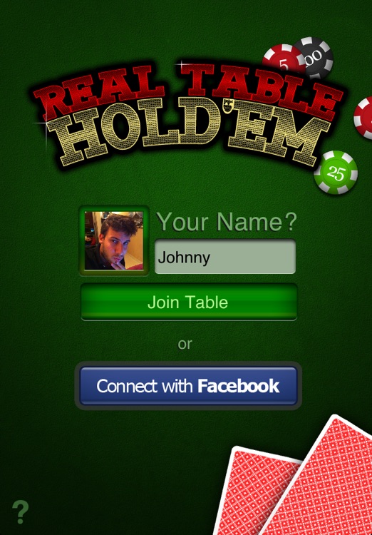 Real Table Texas Hold'em Hand