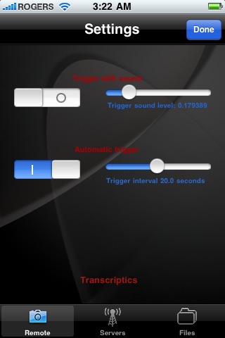 Remote DSLR Camera Control - Shoot with Sound and Automatic Trigger screenshot-4