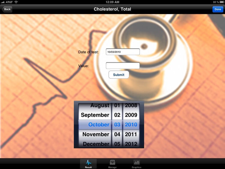 Blood Test Monitor "for iPad" Lite screenshot-3