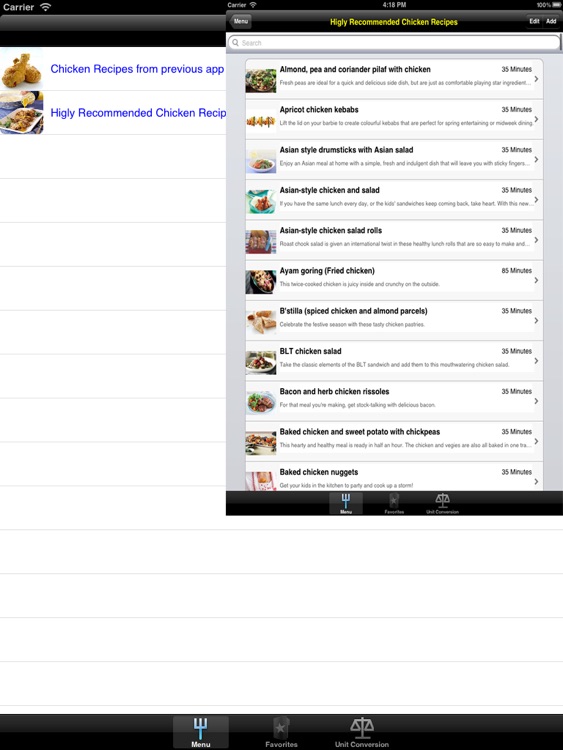 Chicken Recipes for iPad
