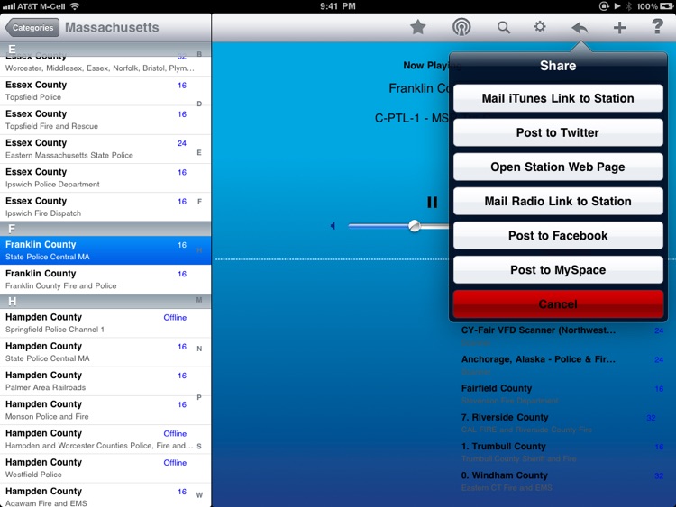 Scanner Radio - iPad Edition