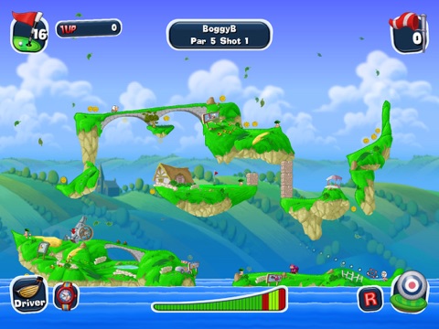 Worms Crazy Golf HD на iPad