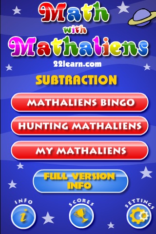 Basic Math with Mathaliens Lite screenshot-4