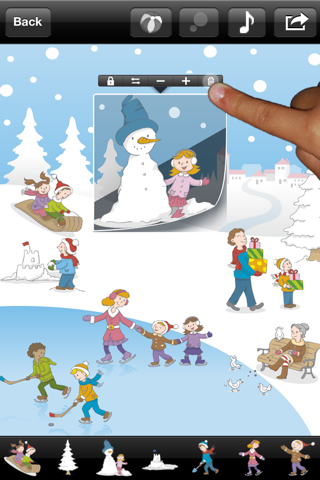 123 Sticker: Free Musical Sticker Book (Christmas Edition) screenshot 2