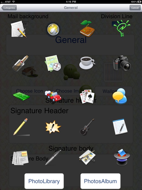 Cool Email Signatures HD Free "for iPad" screenshot-3